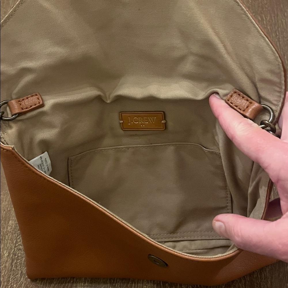 J Crew leather envelope bag - Picture 7 of 8